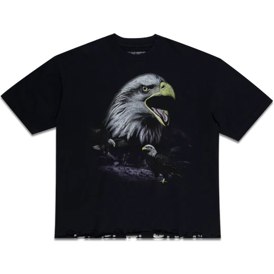 EAGLES DISTRESSED HEM TEE
